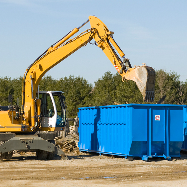 can i choose the location where the residential dumpster will be placed in Sunbury OH